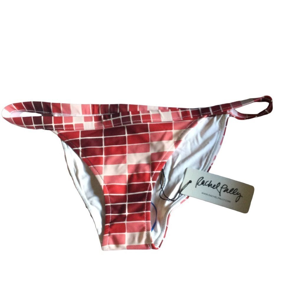 Rachel Pally Red Wildberry Gradient Bikini Bottom Swimsuit Womens Size Small NWT